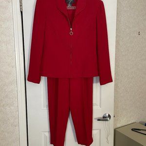 Clio Red Pantsuit
